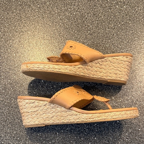 Jack Rogers Tan Leather Sandals size 9.5 - Picture 3 of 5